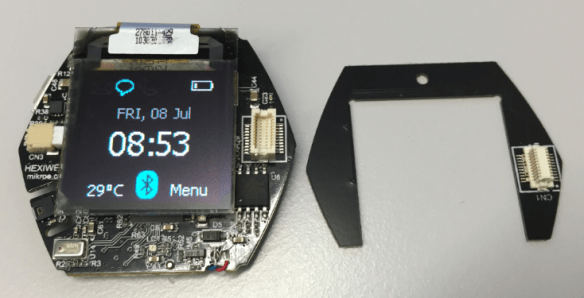 Hexwear with Capacitve Touch PCB