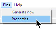 Pins Properties