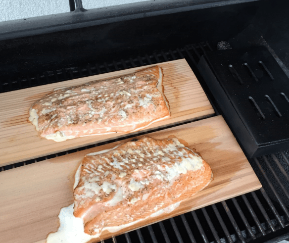 Salmon in Smoker