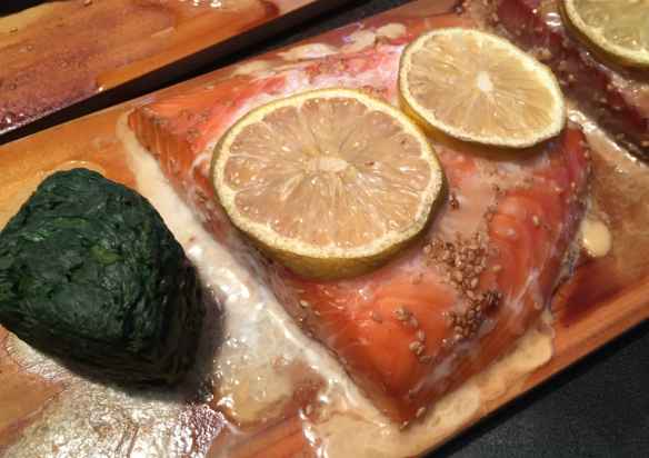 Salmon with Spinach