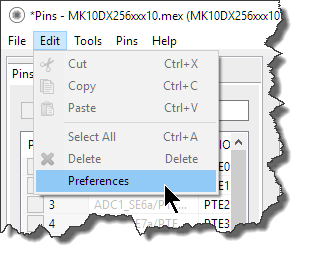 Tools Preferences