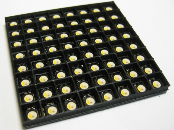 3D Printed LED Matrix Diffuser Grid