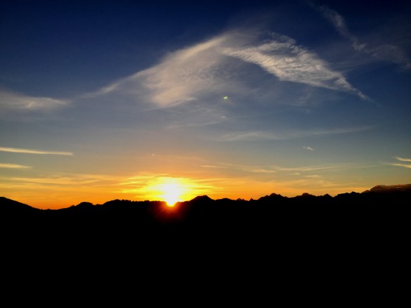 Sunrise from the Haggenegg