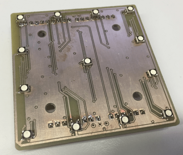 First version, top side