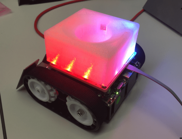 LED Effect with Red and Blue