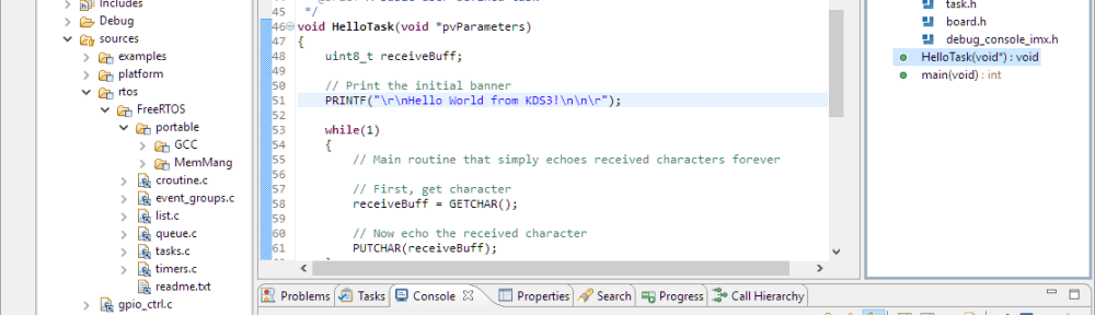 Eclipse used to build FreeRTOS applications for M4 on i.MX7