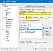putty-telnet-session-settings