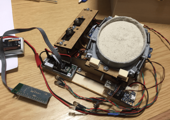 Sand Clock with LEDs wired