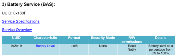 Hexiwear Battery Service