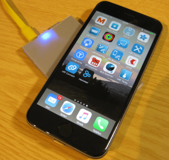 Charging iPhone with Qi