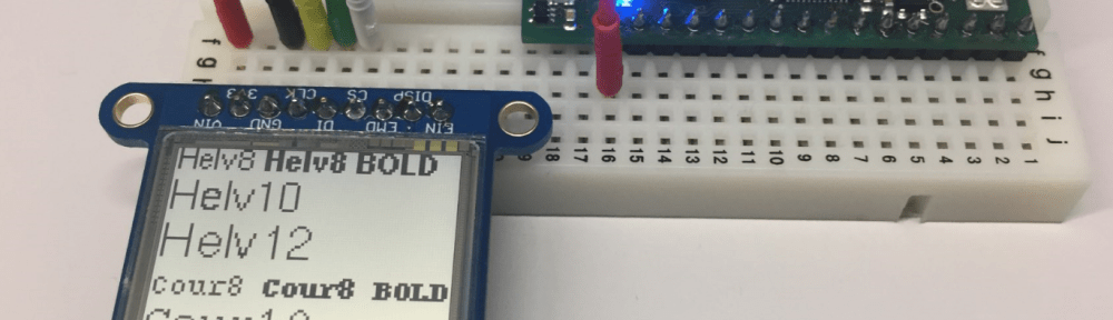 Font Test with Sharp Memory Display