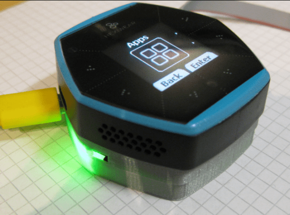 Hexiwear Docking Station under the Hexiwear