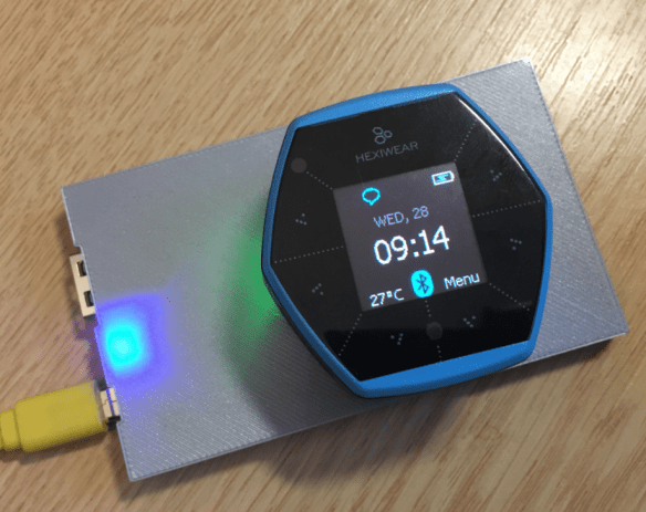 Qi Charging the Hexiwear