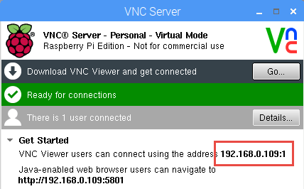 VNC Server with Address