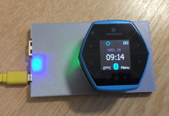 Wireless Qi Charging the Hexiwear