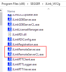 JLinkRemoteServer Binaries