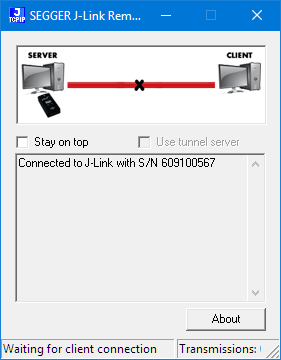 Segger Remote Server Waiting for Connection
