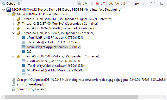 FreeRTOS Thread Awareness