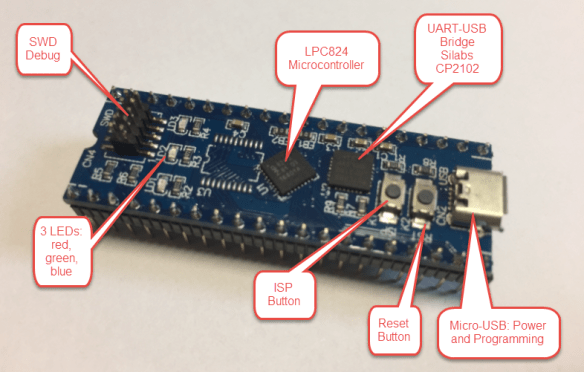 LPC800-DIP Board Details