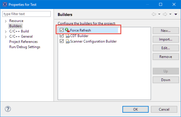 Force Refresh Action in Builder