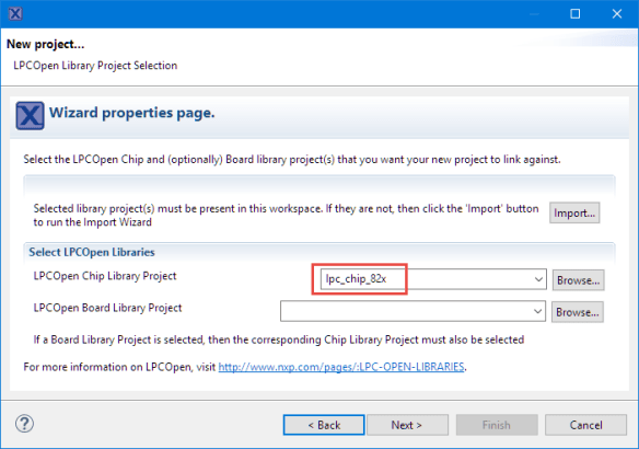 LPC Chip Libray for project