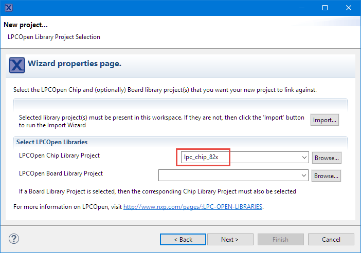 LPC Chip Libray for project