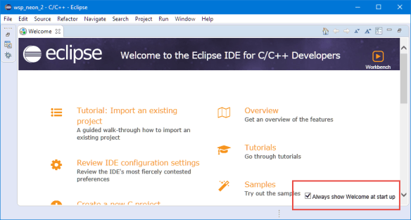 Customizing Welcome View and Splash Screen in Eclipse Neon | MCU on Eclipse
