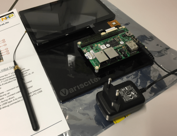 Board with Power Adapter and WiFi Antenna