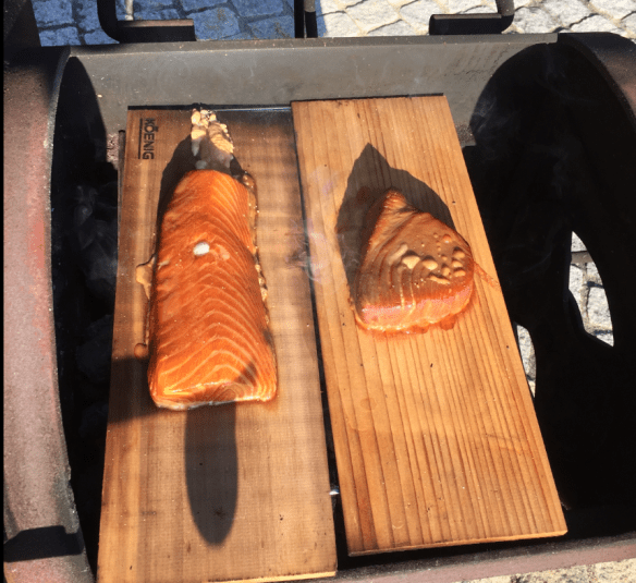 Salmon and Tuna in the Fire Box