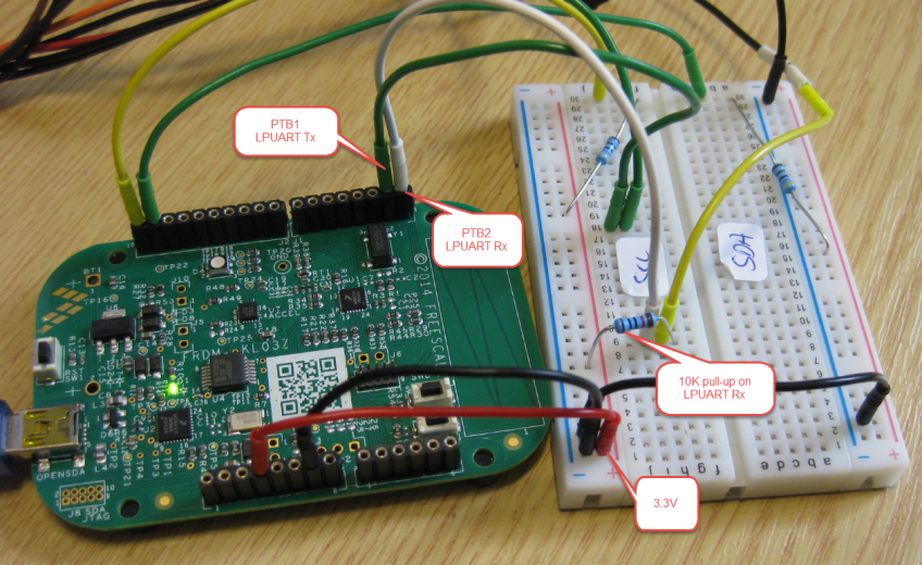 10k Pull-Up on LPUART Rx Pin