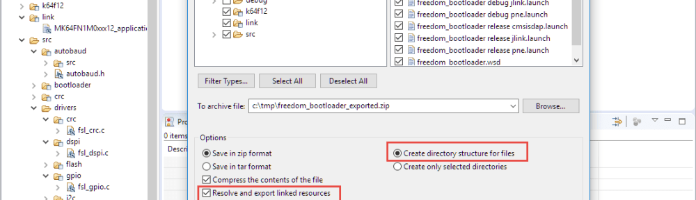 Exporting as Archive File