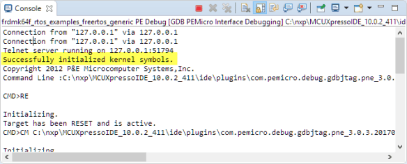 P&E Sucessfully Initialized kernel symbols