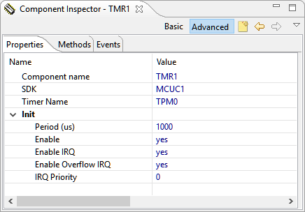 SDK_Timer Properties