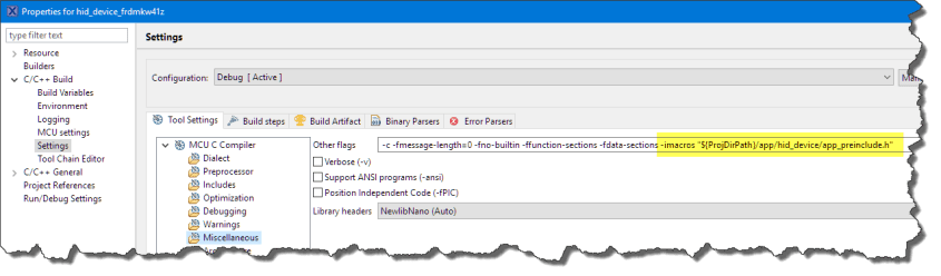 Added Miscellaneous option