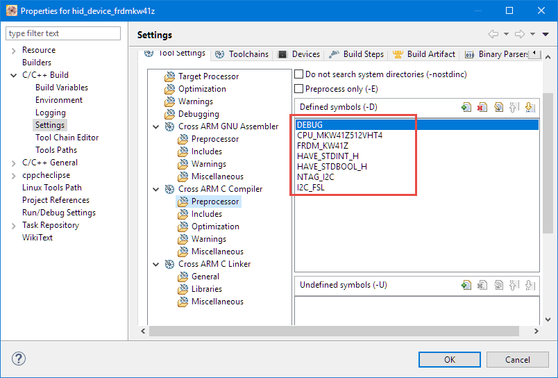 KDS Preprocessor Settings