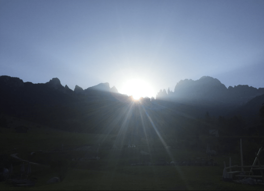 Sunrise over Rosengarten