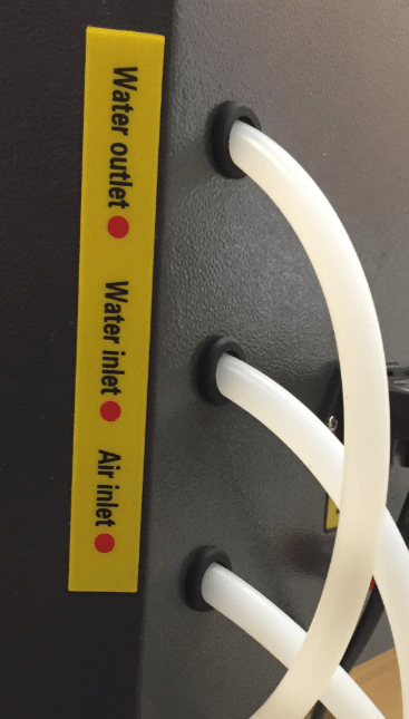 water and air inlets