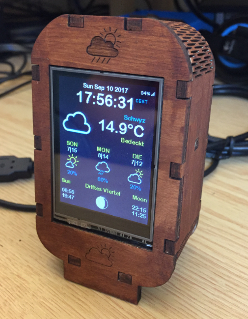 LCD Weatherstation with ESP8266