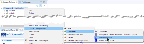 New P&E Probe Connection