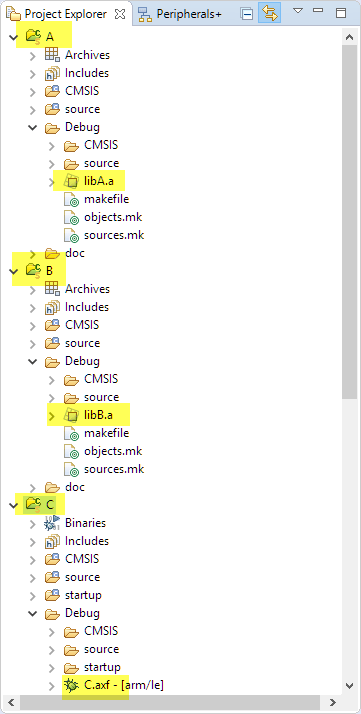 Projects in Eclipse