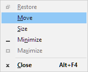 move menu