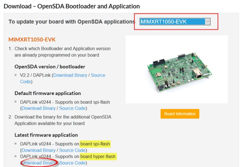 Download OpenSDA Binary