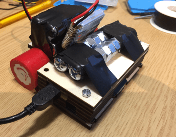 Weight added to the robot