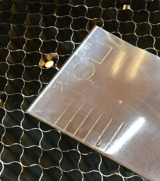 backside of 4 mm sheet