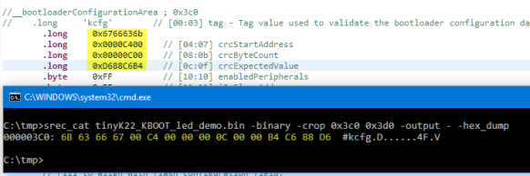 Inspecting values in binary file