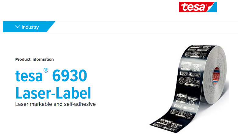 Tesa Laser Label