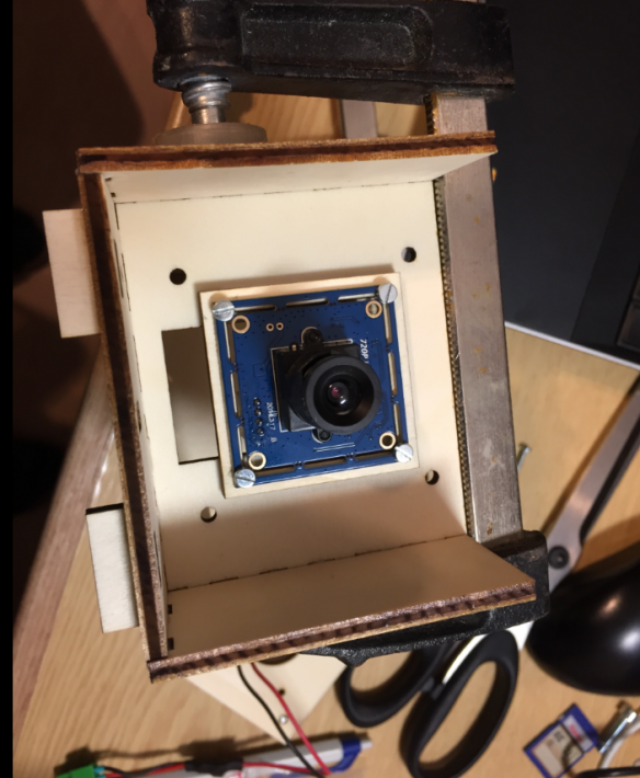 First version of downlooking camera