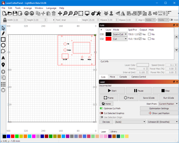 LightBurn Beta 0.6.06