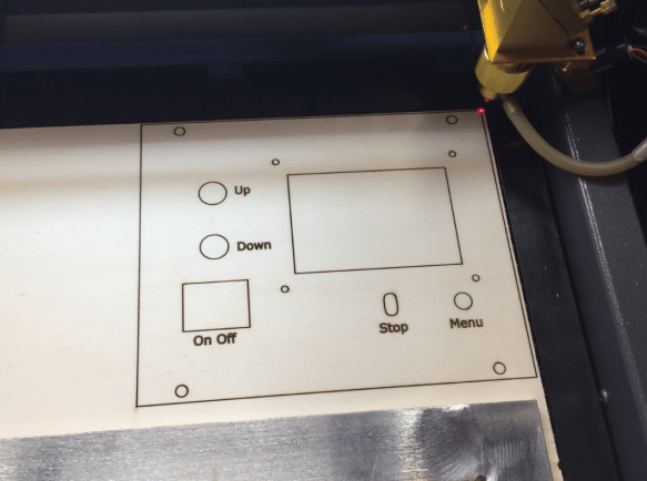 New Front Panel in laser cutter