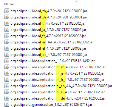 Eclipse Plugins with NL Codes